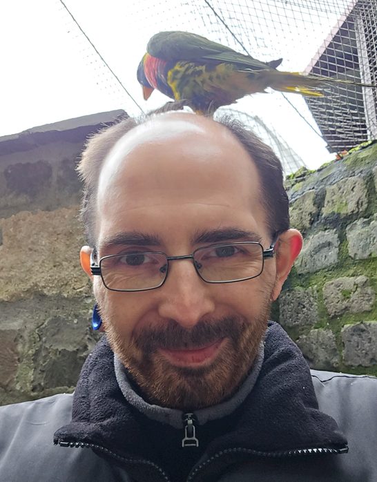 Marc Monath mit Vogel